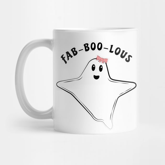 Funny Ghost Pun - Fab-boo-lous by DesignWood Atelier